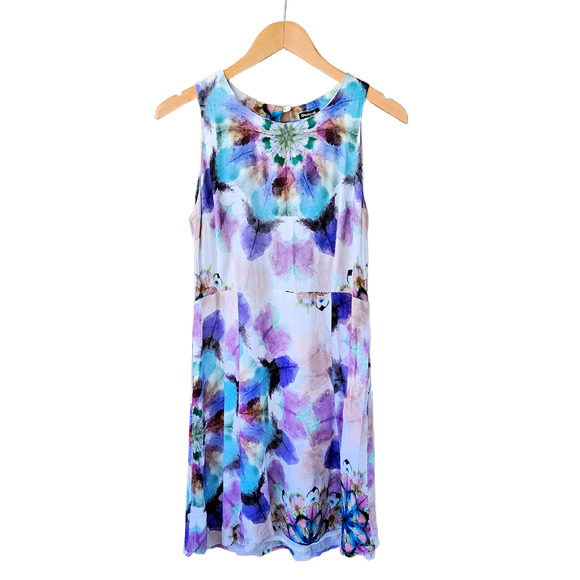 Floral Multicolor Sleeveless Dress - Picture 11 of 11